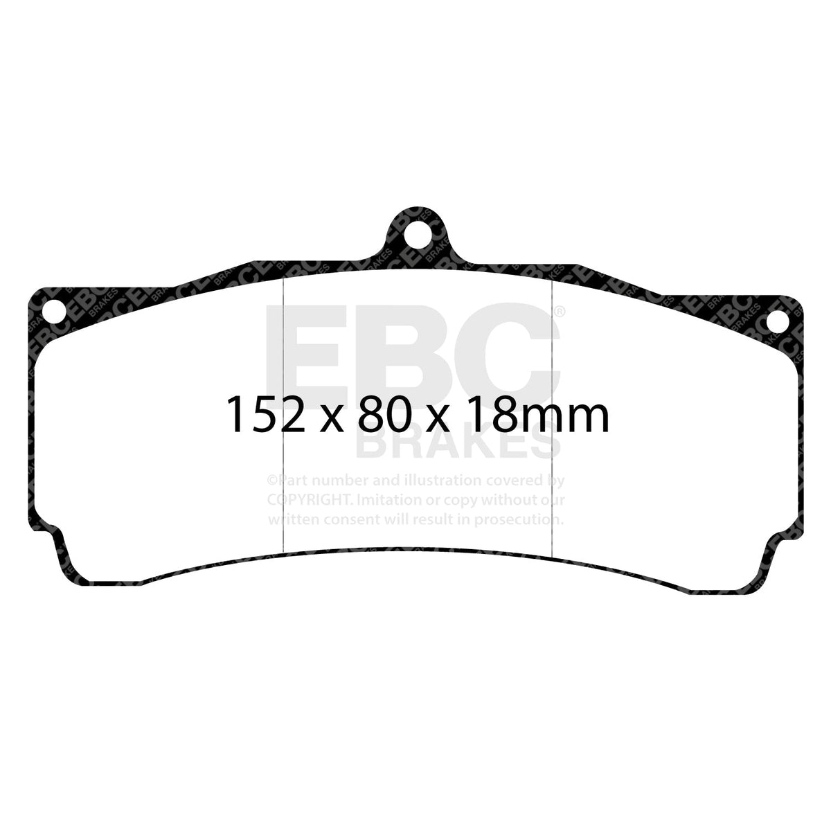 AP Racing CP5060-2 CP3894D54 front EBC RP1 brake pads DP8006RP1