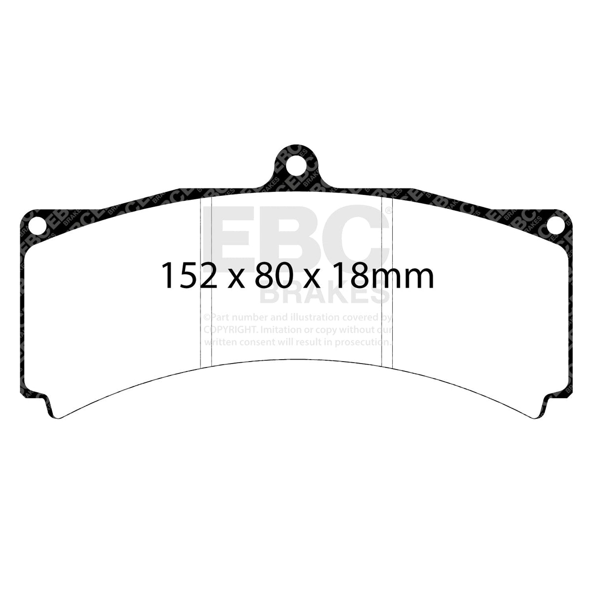 EBC RP-1 Track Brake Pads DP8012RP1 - Best Aftermarket Race Pads, Top Value Upgrade for UK Track Cars