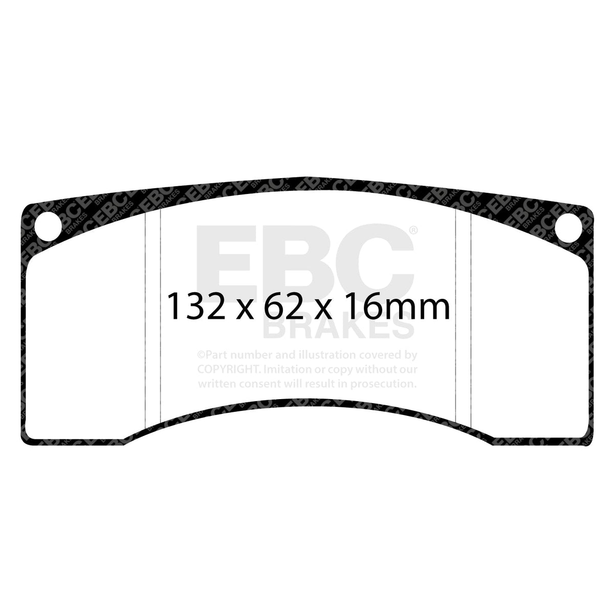 AP Racing CP6278 CP6070 front EBC RP1 track brake pads DP8016RP1