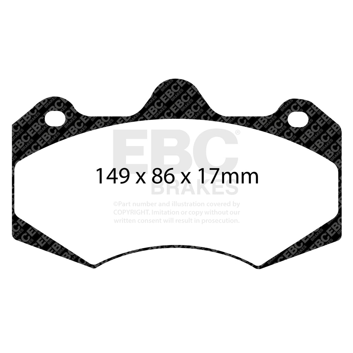 AP Racing CP7040 CP7040D61 front EBC RP1 track brake pads