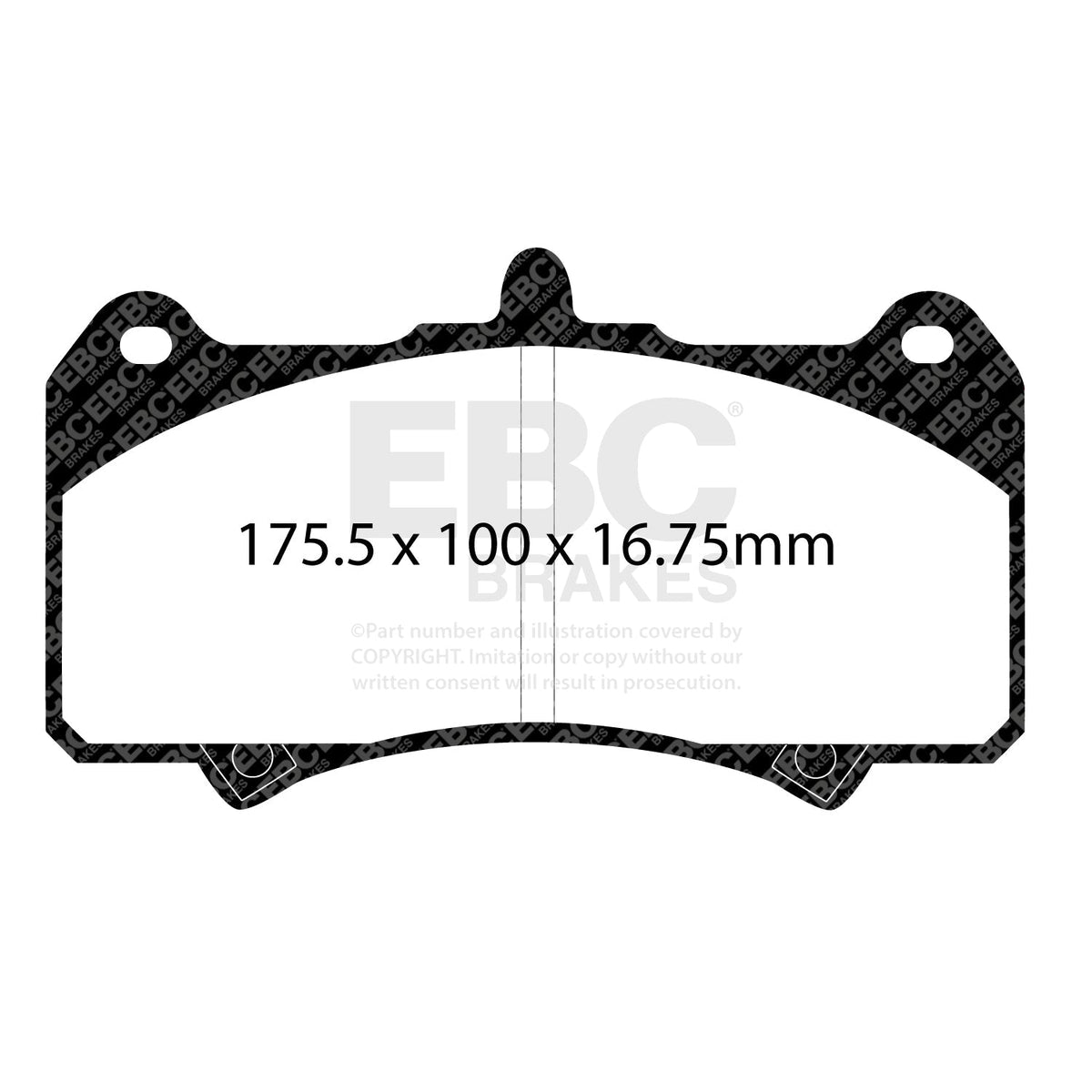 AP Racing CP9562 CP7555D70 Front EBC RP1 Track Brake Pads DP8074RP1