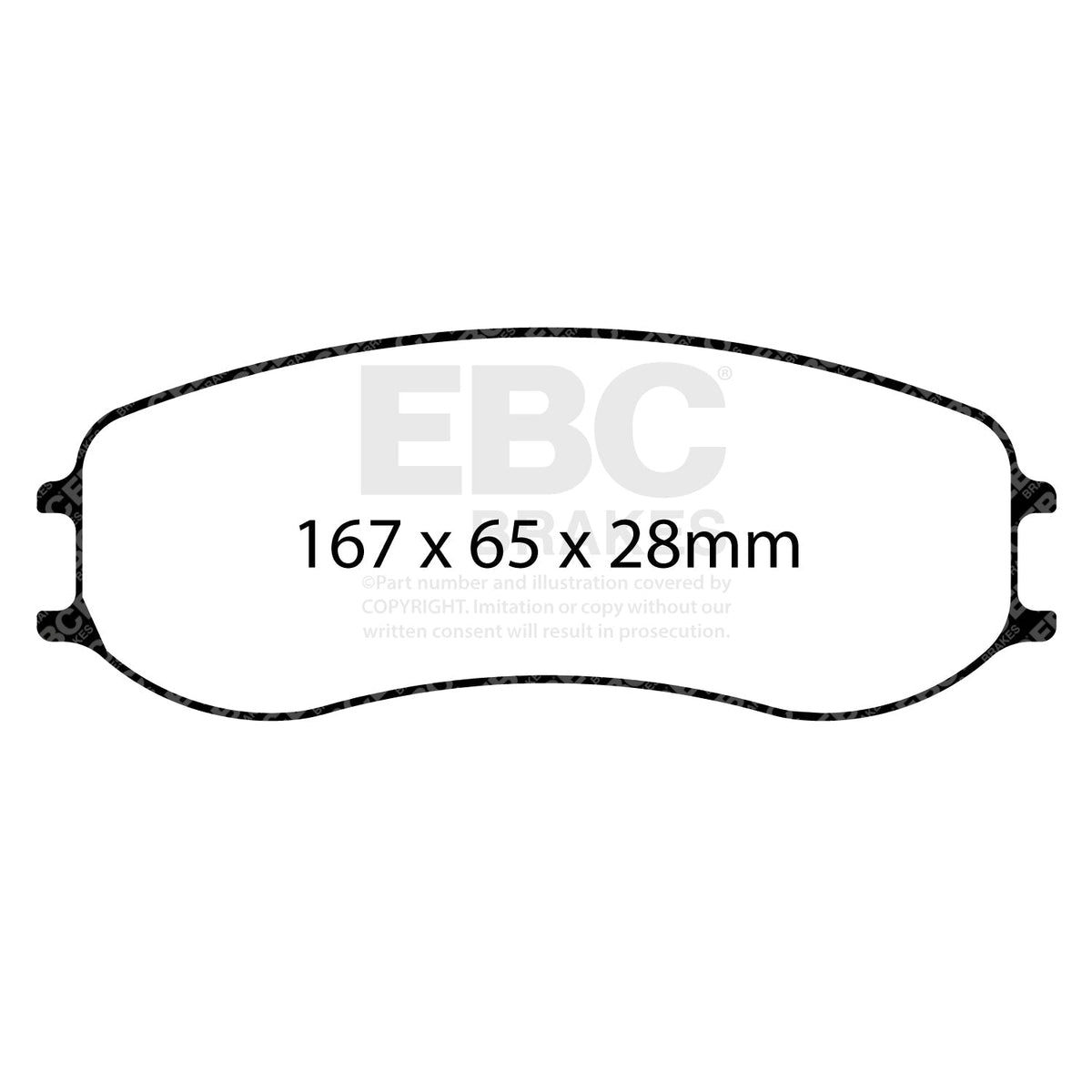 EBC RP-X Track Brake Pads DP8081RPX - Fast Road & Track Day Use