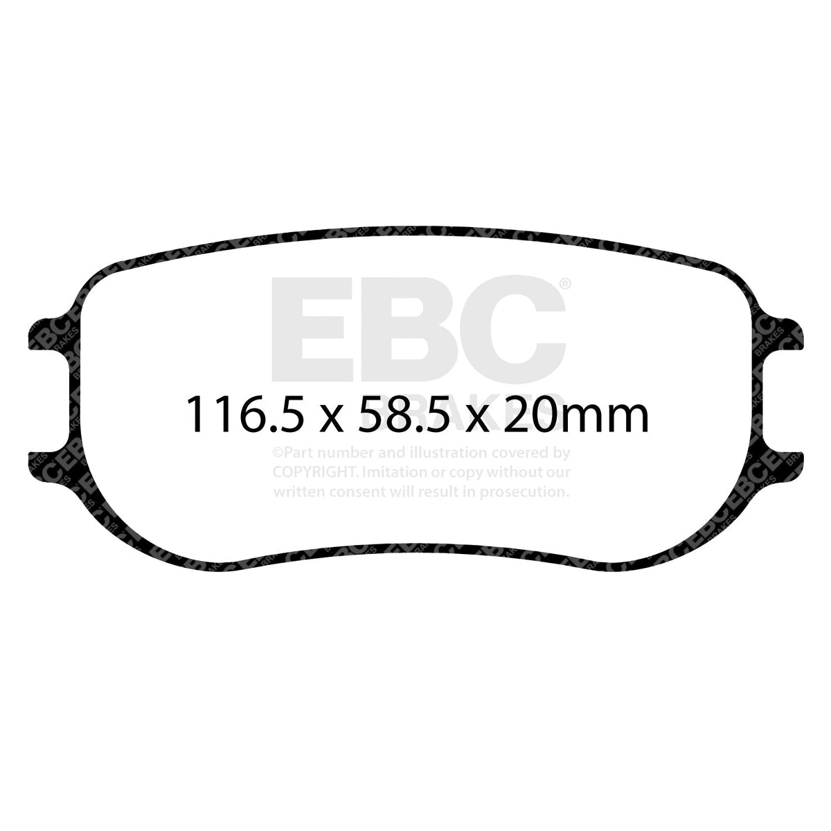 EBC RP-X Track Brake Pads DP8081/2RPX for Track Day & Sprint Use