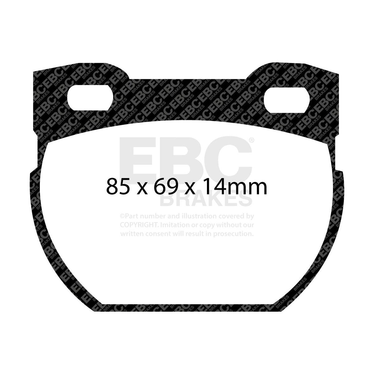 Ford Focus ST EBC Yellowstuff PD03KR380 Brake Pad and Disc Kit