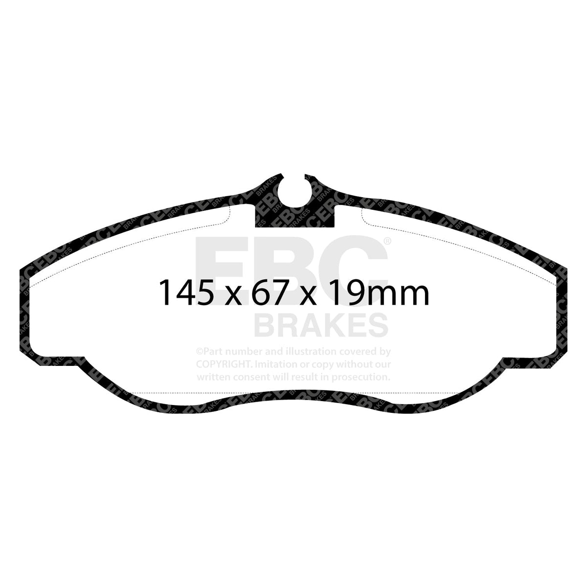 Ford Ranger EBC Greenstuff 6000 Brake Pads DP61037