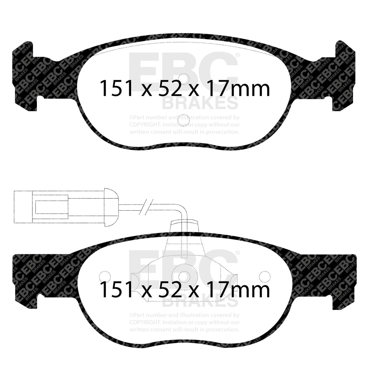 EBC Ultimax2 Brake Pad and Disc Kit PDKF025