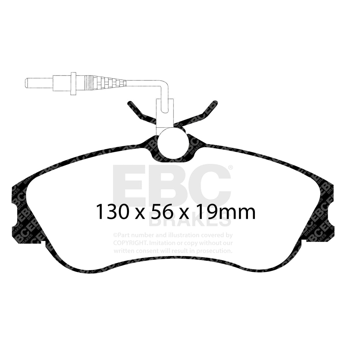 Brake Pad and Disc Kit UK Fitment - EBC PDKF419 Ultimax2 Pads + Premium Discs