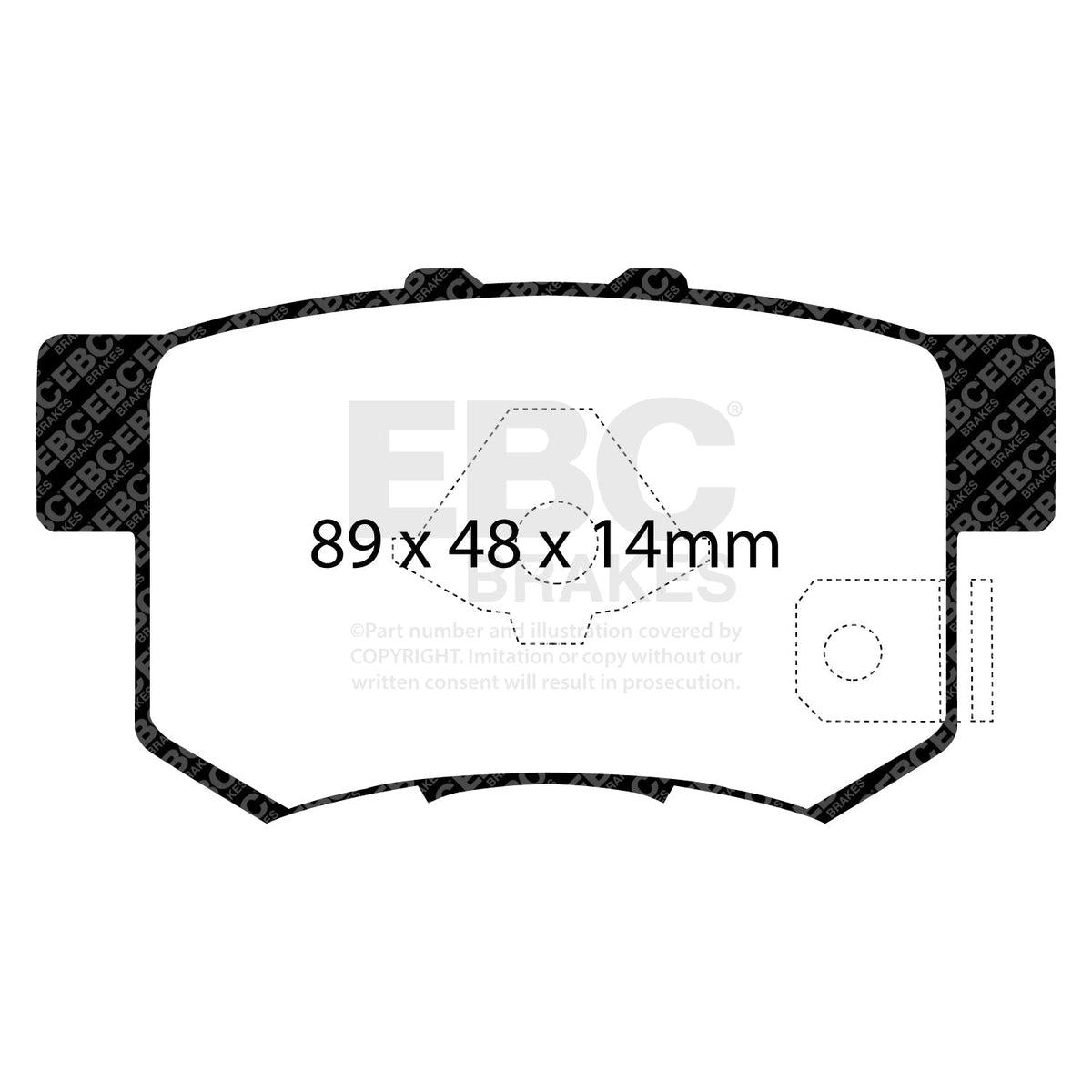 Brake Kit UK Fitment - EBC Redstuff Pads & GD Turbogroove Discs (PD12KR116)