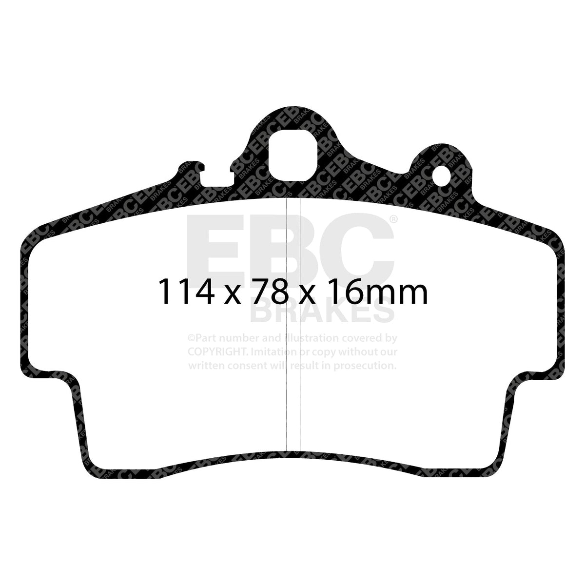 EBC RP1 DP81207RP1 Front Brake Pads - Track Day & Fast Road