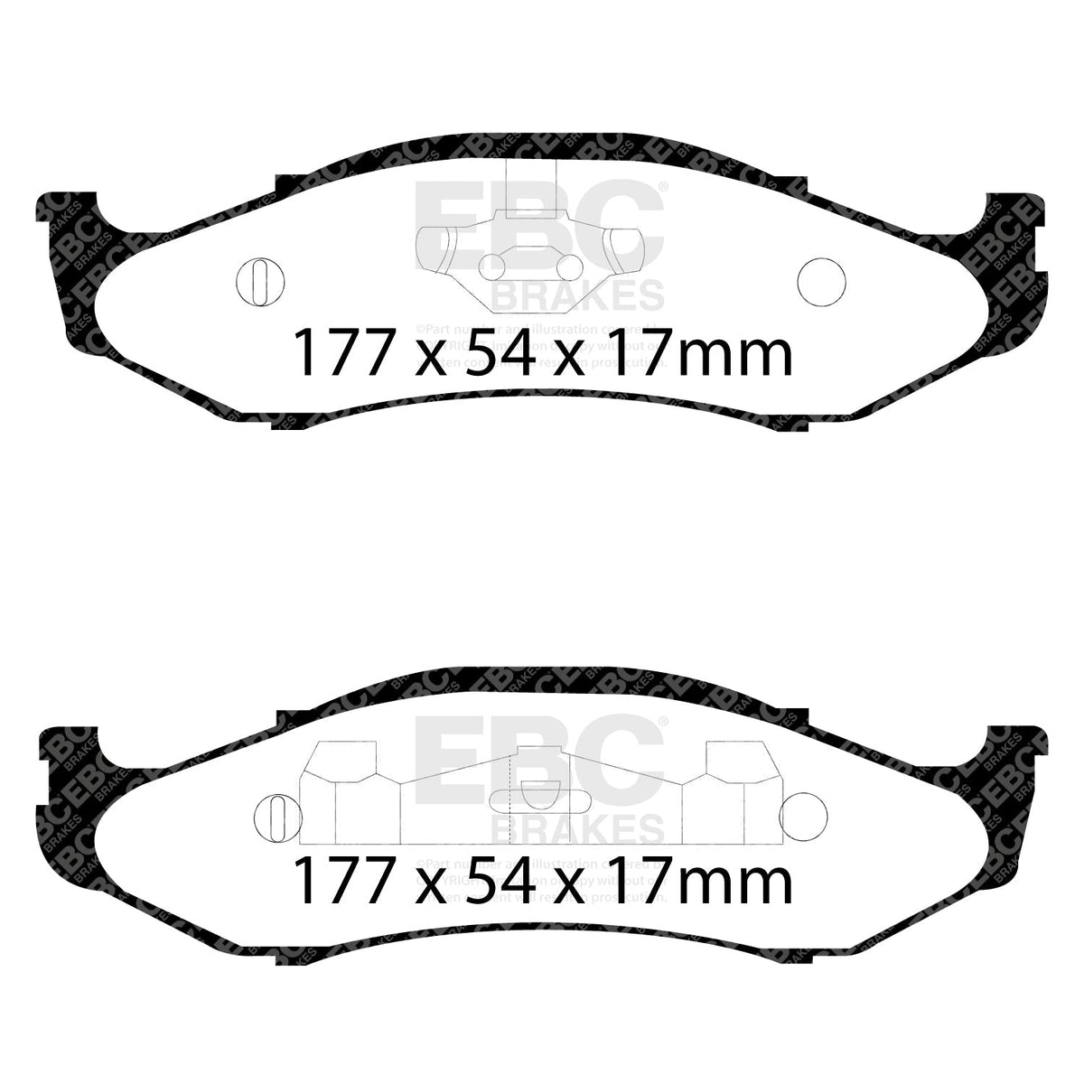 Ford Focus MK3 Brake Pads EBC Ultimax2 DP1255