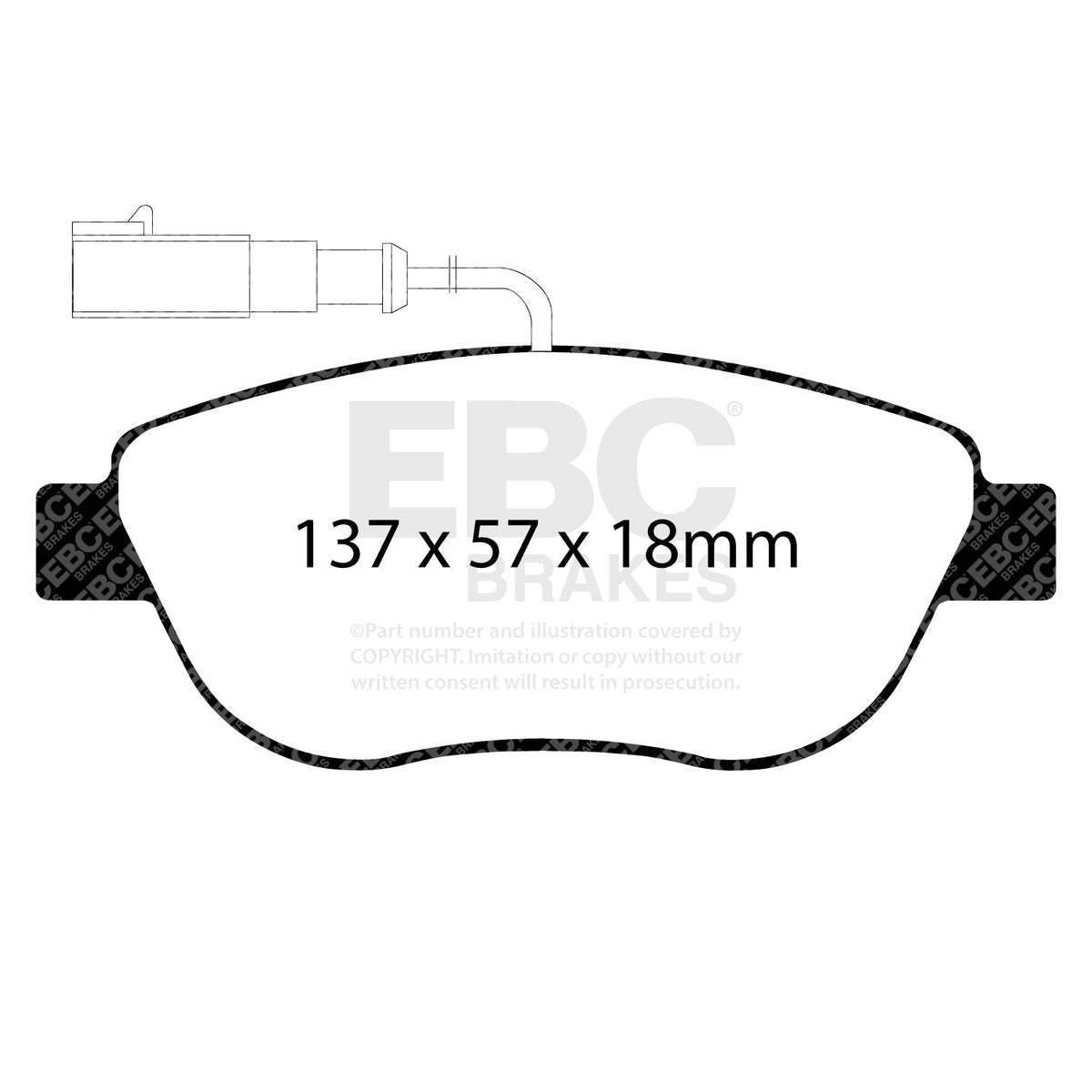 EBC Yellowstuff Brake Pad and Disc Kit PD03KF001