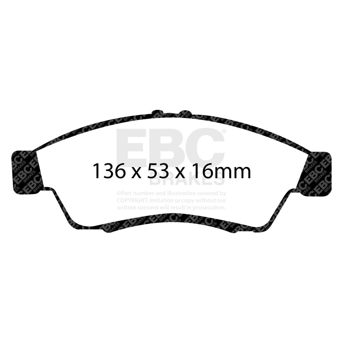 EBC Greenstuff 2000 DP21390 Brake Pads - ECE R90, Low Dust, Fast Road