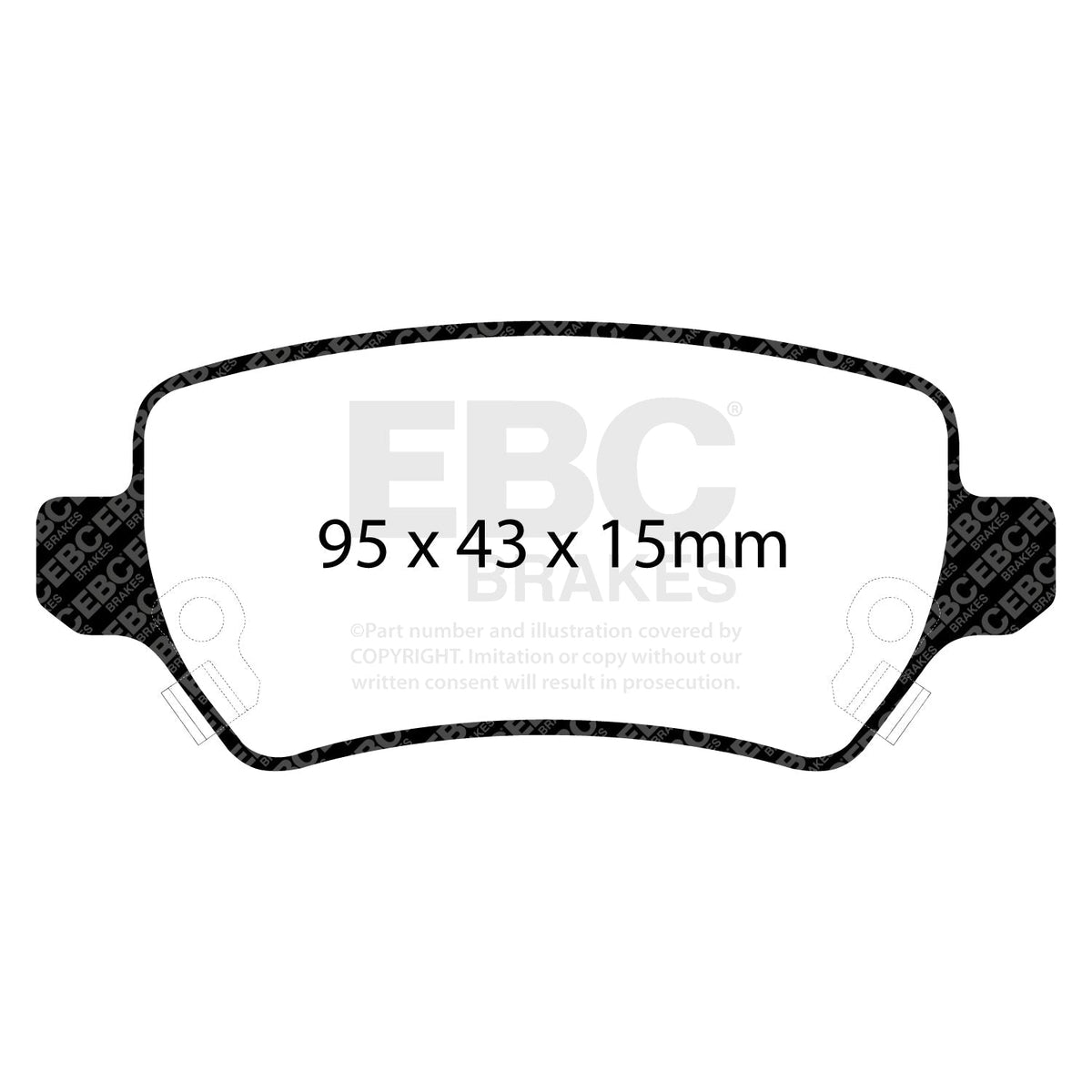 EBC PD03KR545 Brake Pad and Disc Kit for Fast Road Cars