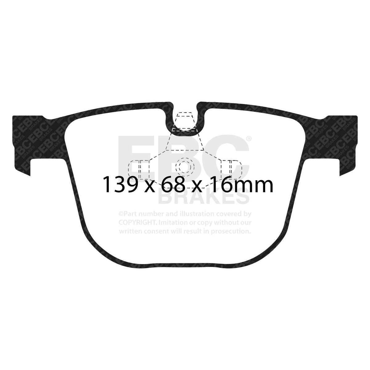 Brake Pad and Disc Kit UK Fitment - EBC Greenstuff & Premium Discs PD01KR170