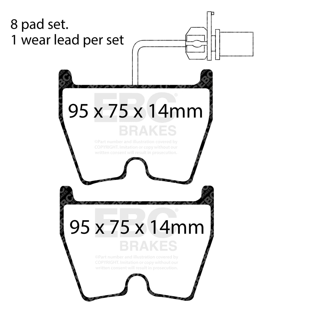 EBC RP-X Pads & SG2F 2-Piece Discs Kit P2DK022RPX