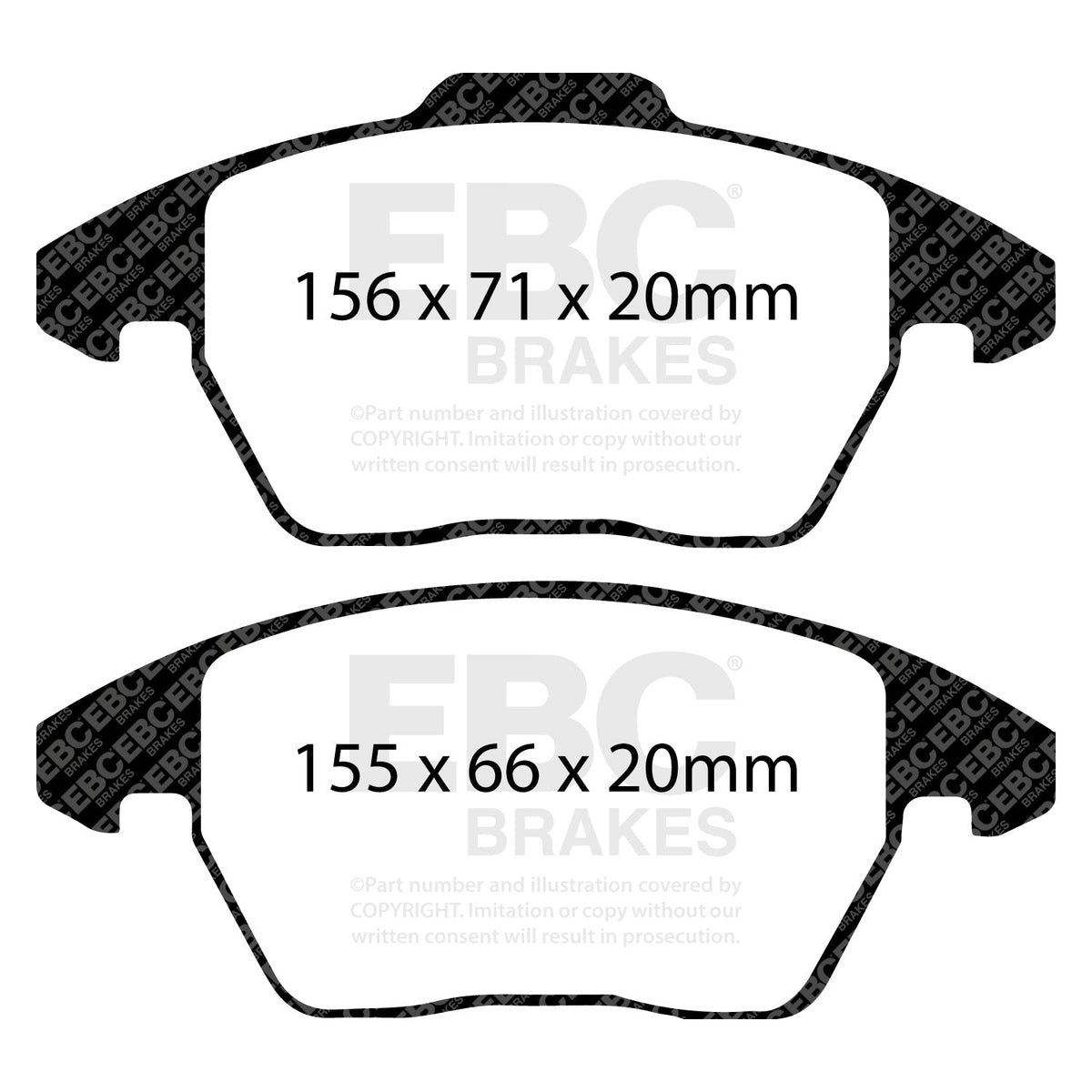 EBC Ultimax2 Pads & Plain Discs Kit PD40K156 for VW Passat B6