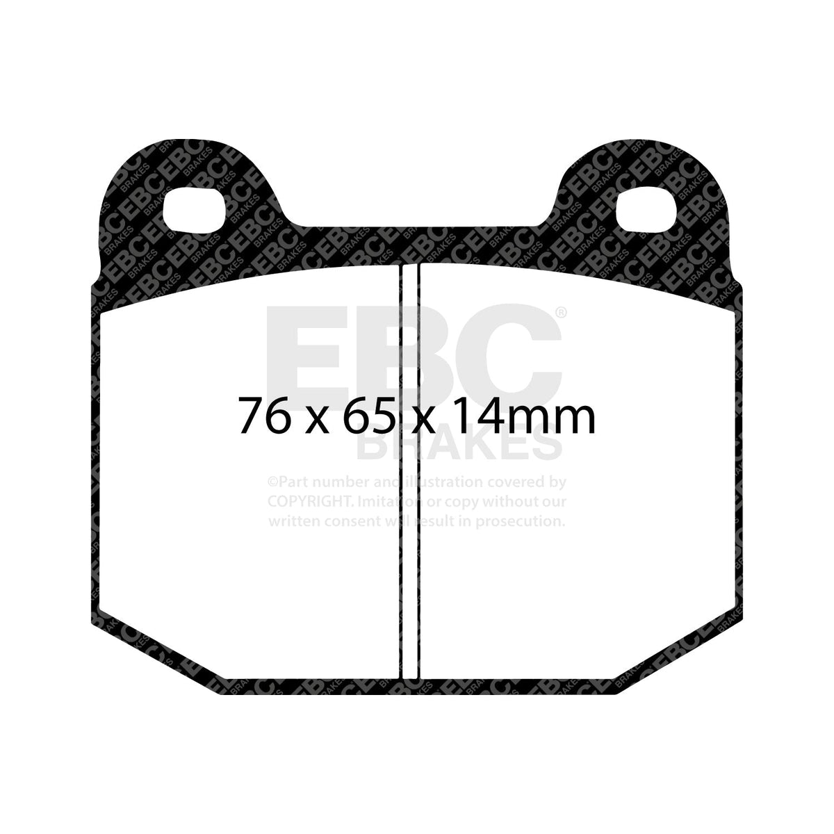EBC RP-1 Track Brake Pads DP81537RP1 - Stage 2 Track Day Upgrade