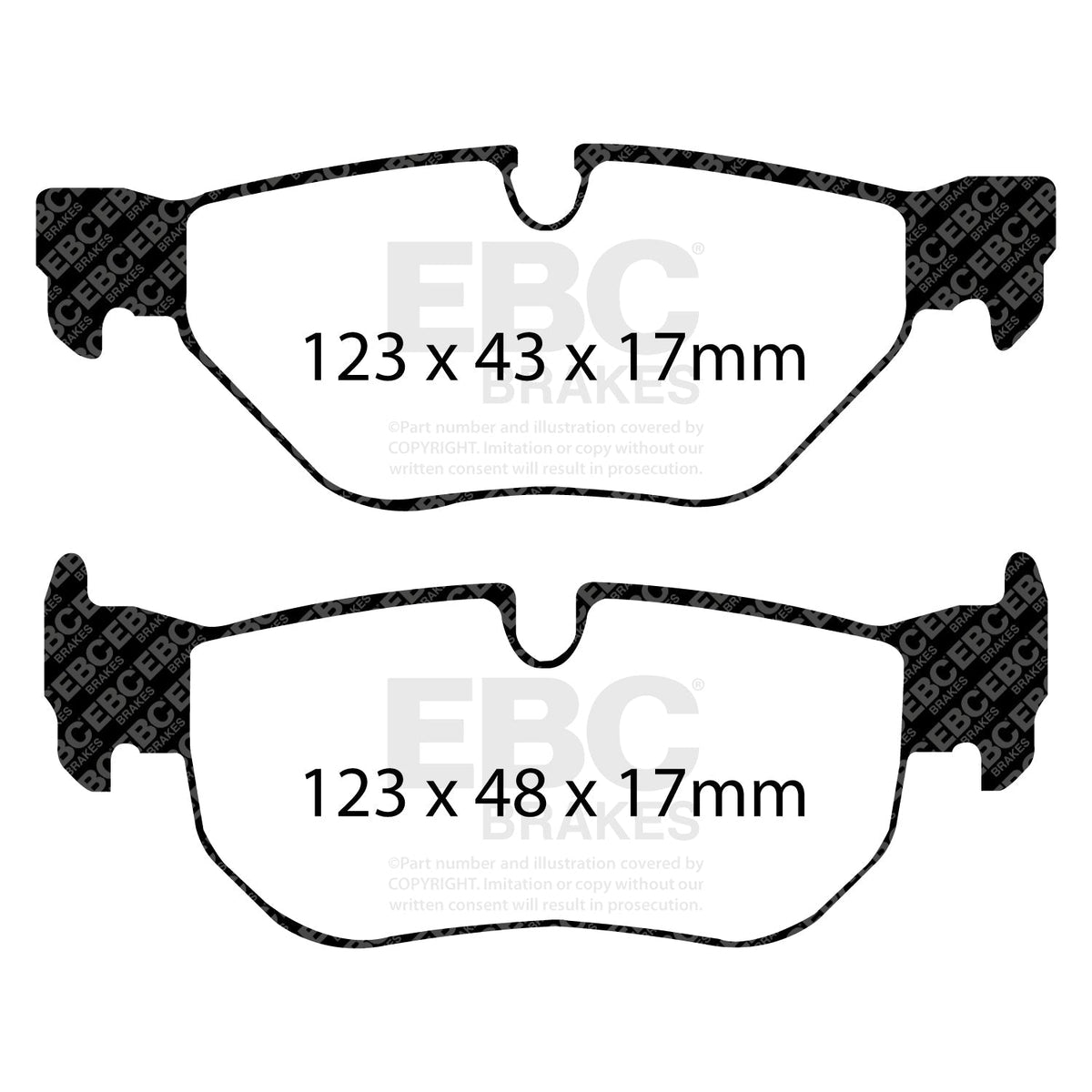 E46 330i N52 EBC PD01KR118 Brake Pad & Disc Kit - Stage 1 Fast Road