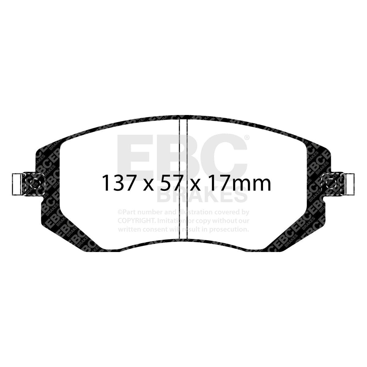 EBC Redstuff 3000 DP31661C Brake Pads - Fast Road & Track Day Fit
