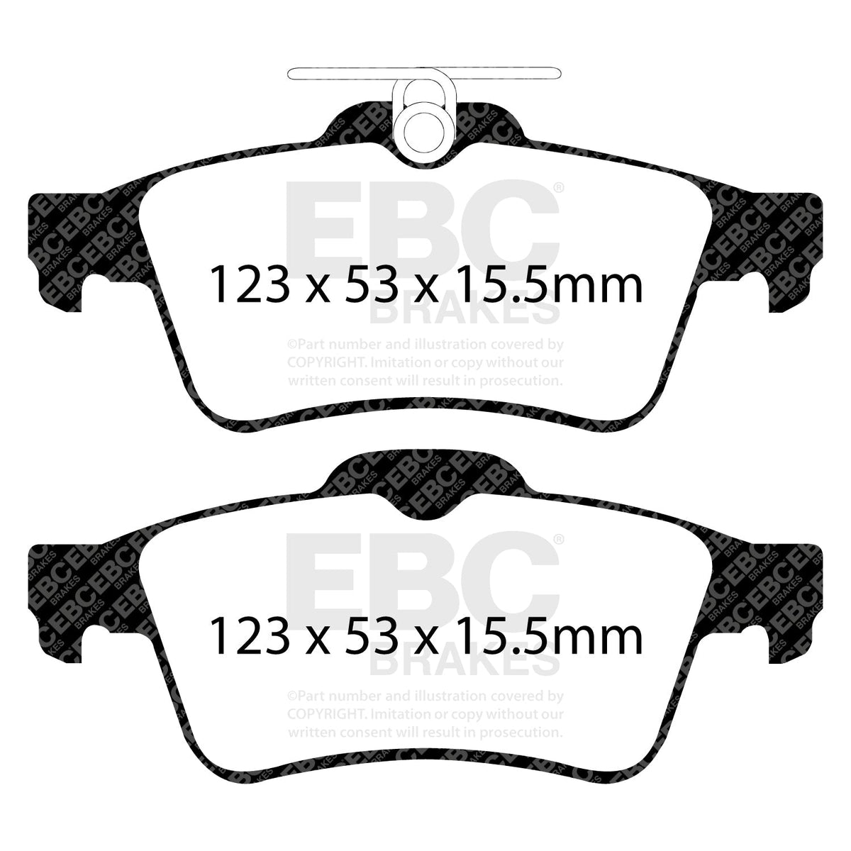 EBC PD03KR552 Brake Pad and Disc Kit for Fast Road Use