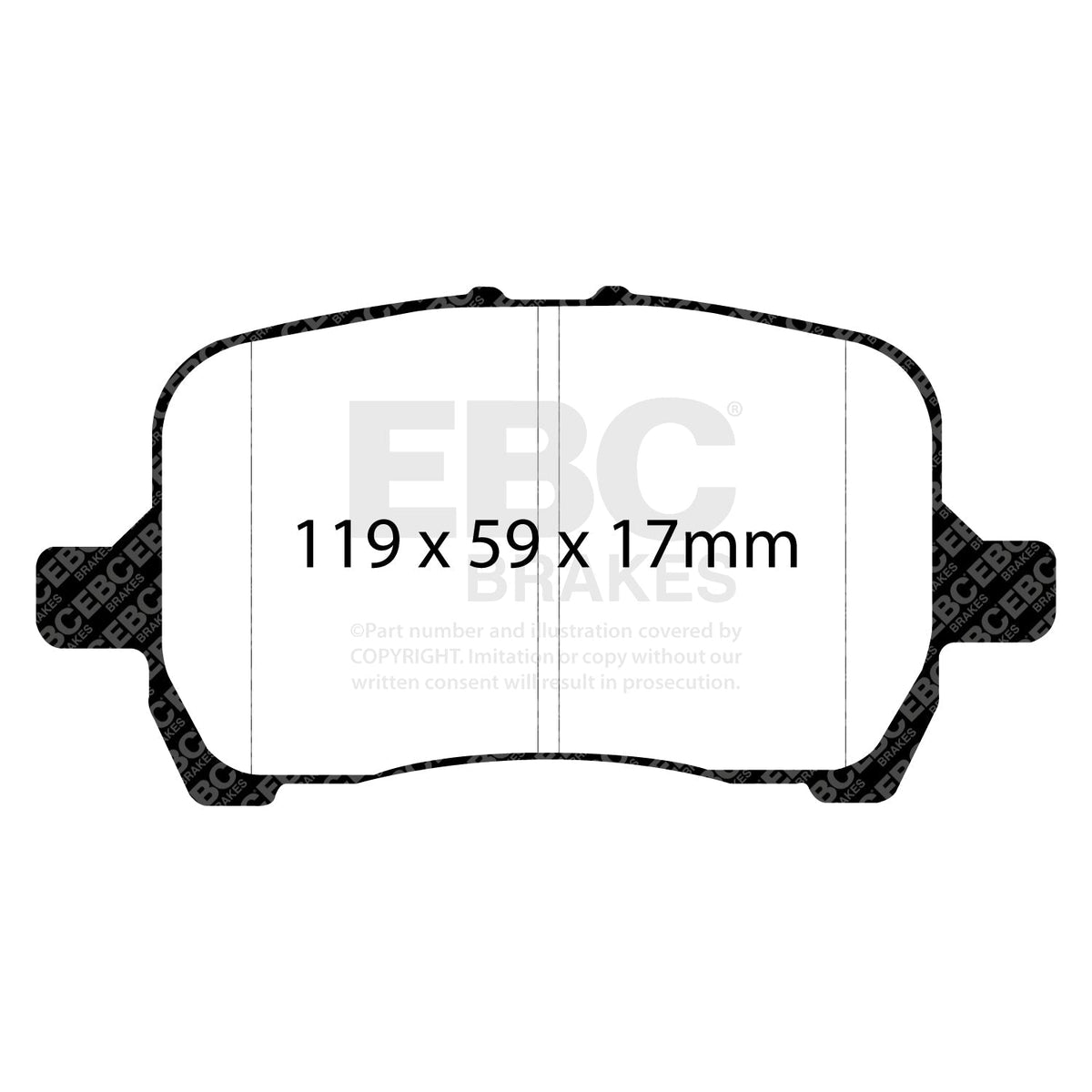 EBC Redstuff Brake Pads 3000 Series DP31763C