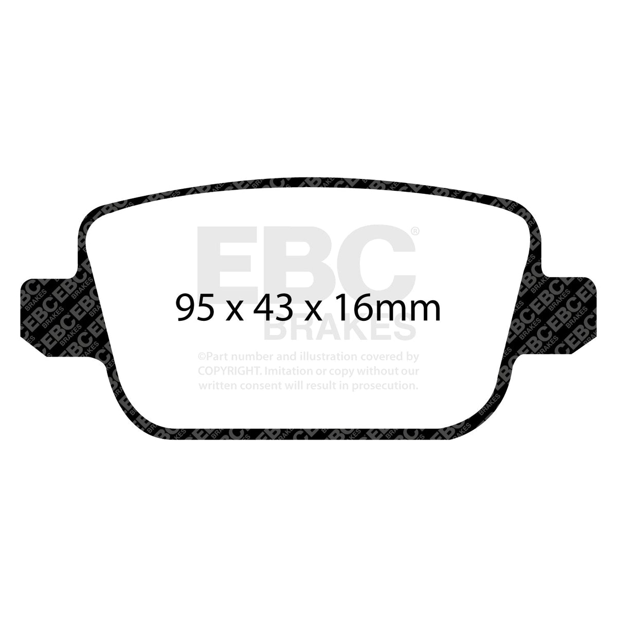 Ford Focus ST EBC Redstuff 3000 DP31933C Brake Pads
