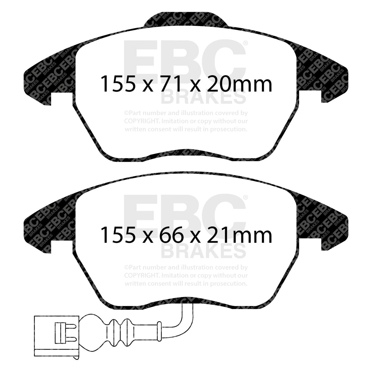 EBC PDKF2274 Ultimax2 Brake Pad and Disc Kit