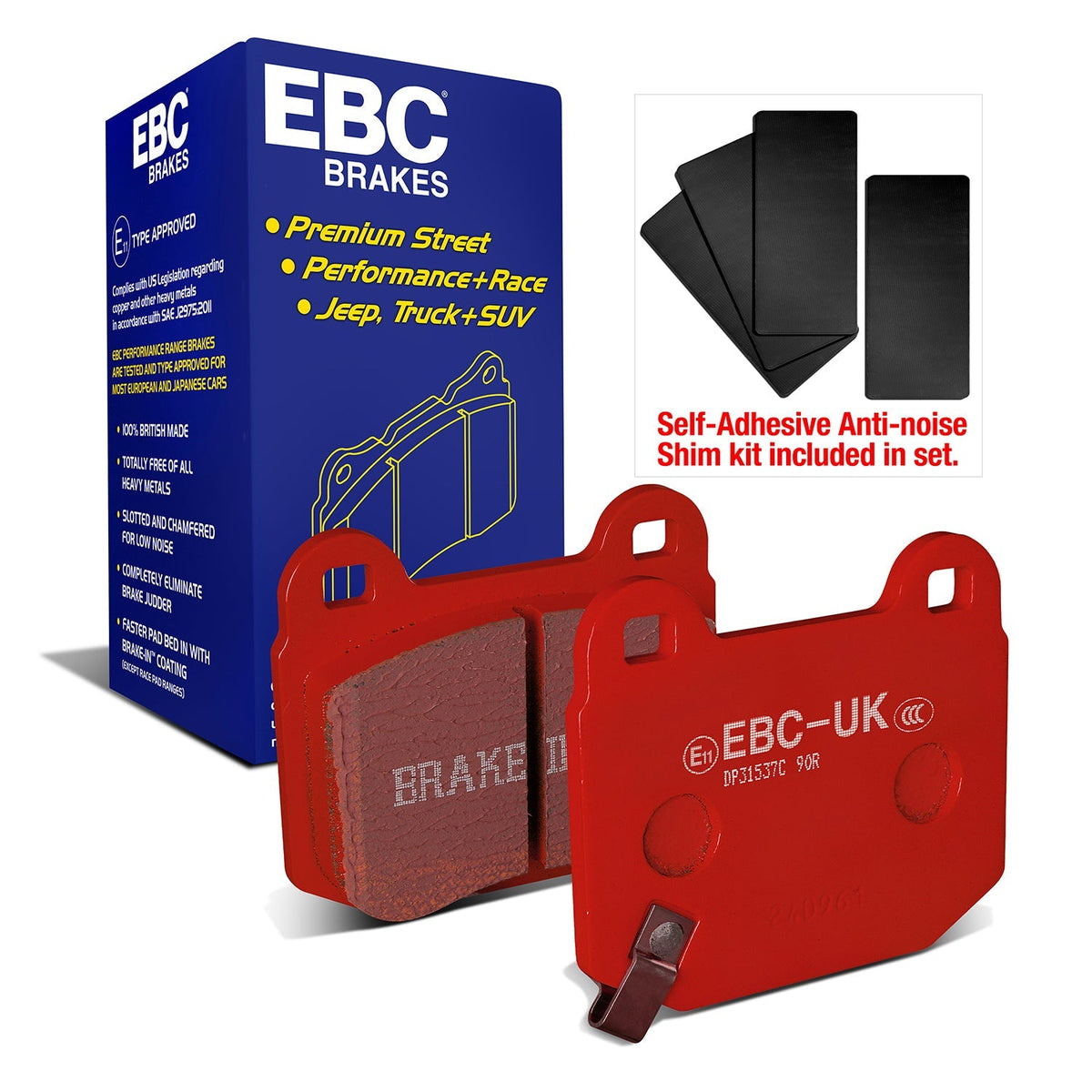 Best Aftermarket EBC Redstuff 3000 Series Brake Pads DP31537C - Top Value Upgrade for UK Cars