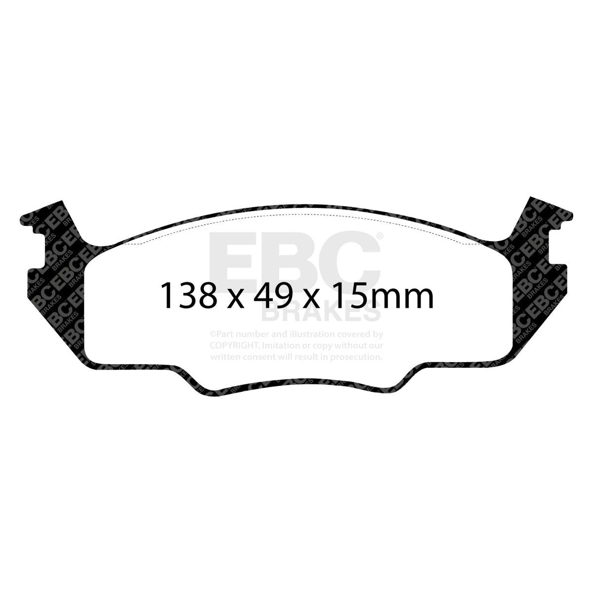 Ford Focus Mk3 EBC Ultimax2 Brake Pads DP366