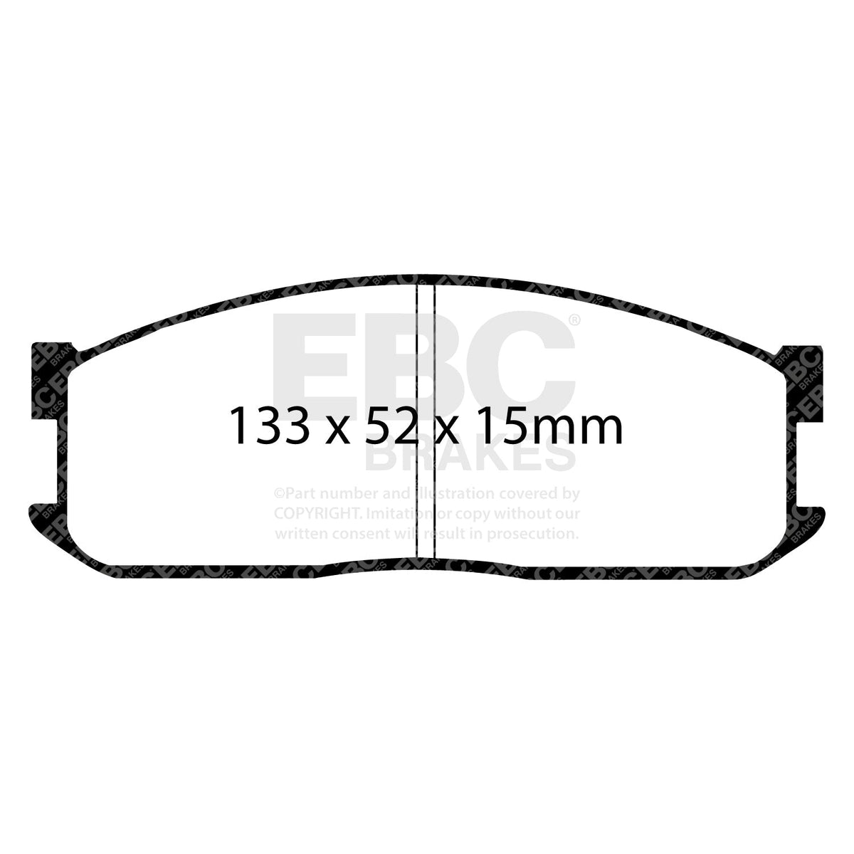 Ford Focus, VW Golf Mk5-Mk7, Vauxhall Astra H-J EBC Ultimax2 Brake Pads DP599