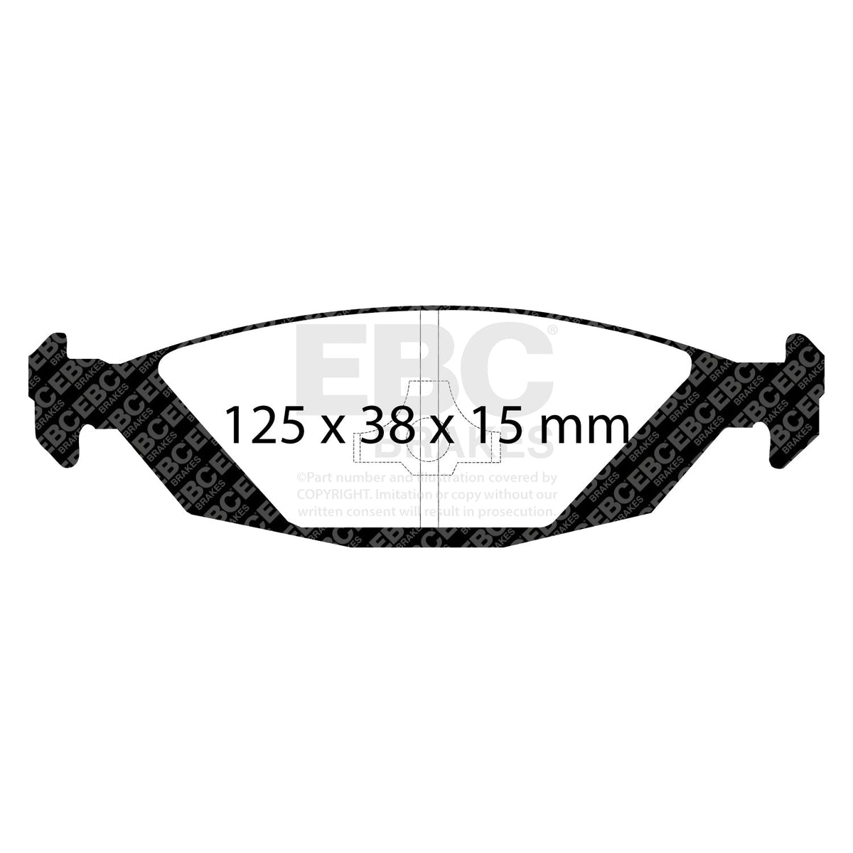 EBC Greenstuff 2000 DP2635 Brake Pad Set - Fast Road & Track Day