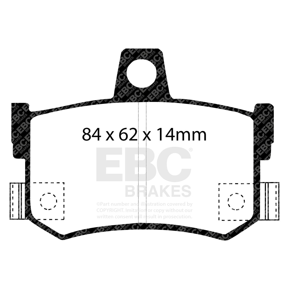 EBC Yellowstuff PD03KR575 Brake Pad and Disc Kit
