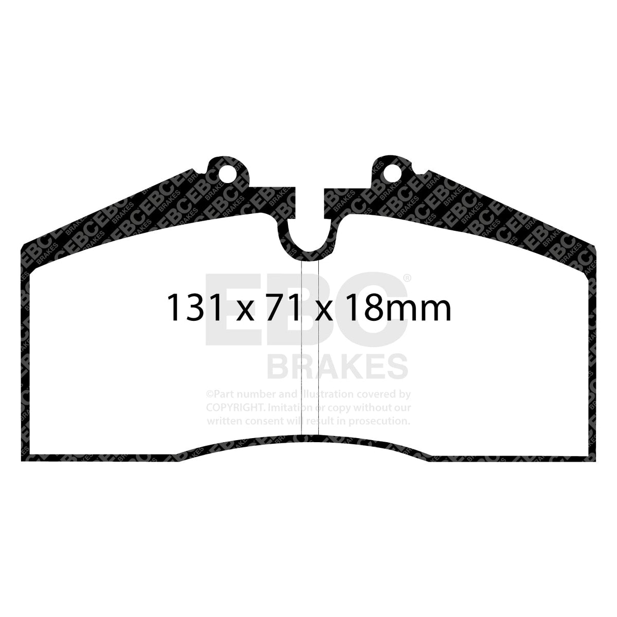 EBC Redstuff 3000 DP3767C Brake Pads - Fast Road & Track Day