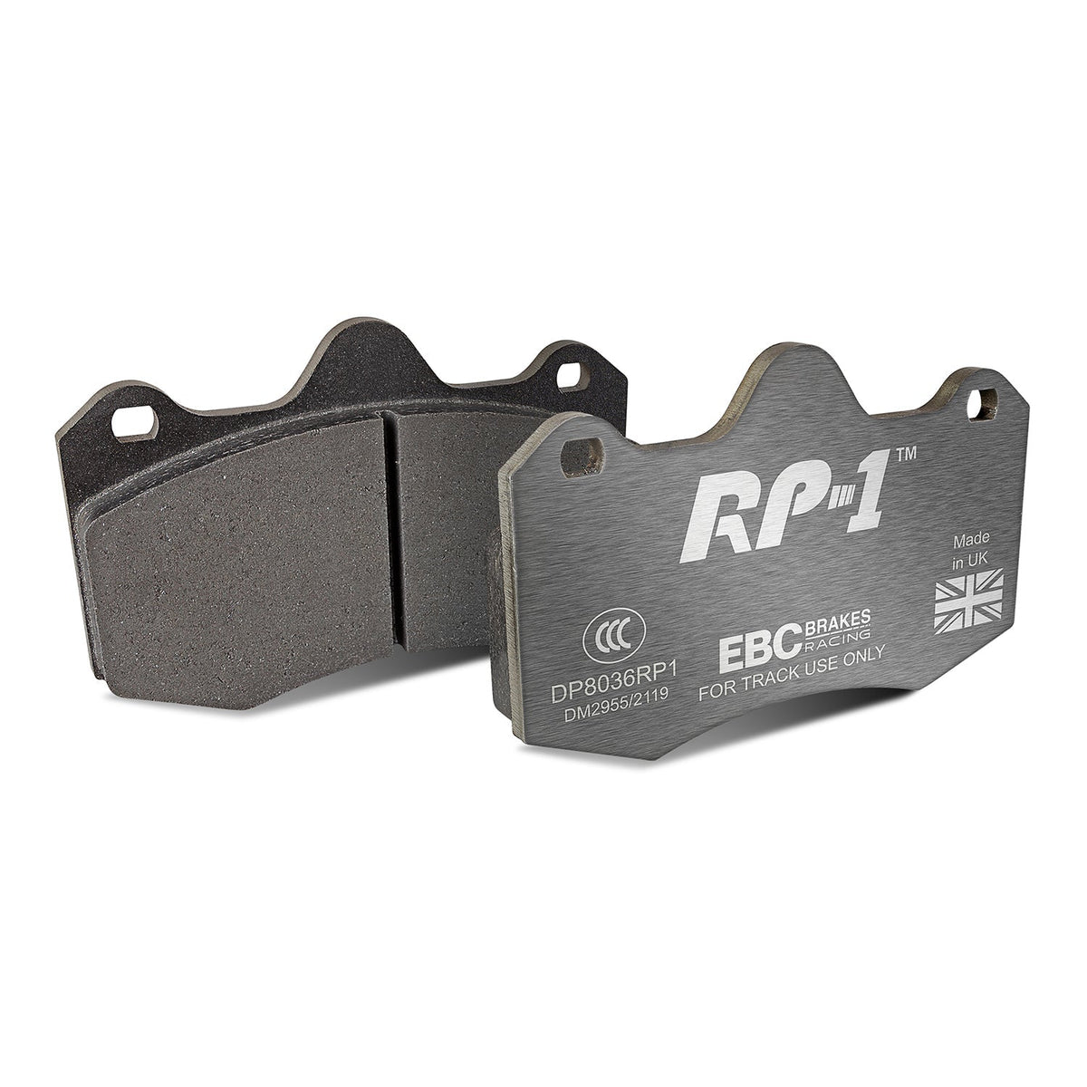 AP Racing CP6600 CP6600D55 front EBC RP1 track brake pads DP8036RP1
