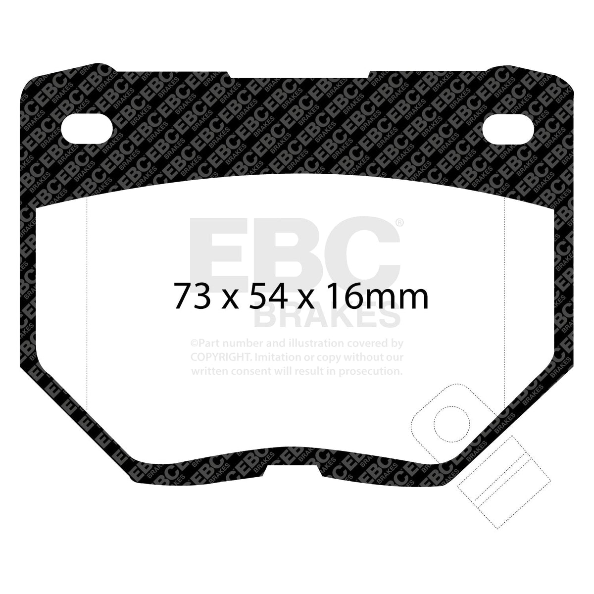 Best Aftermarket Rear Brake Pads UK | EBC RP-1 Racing Pads DP8826RP1