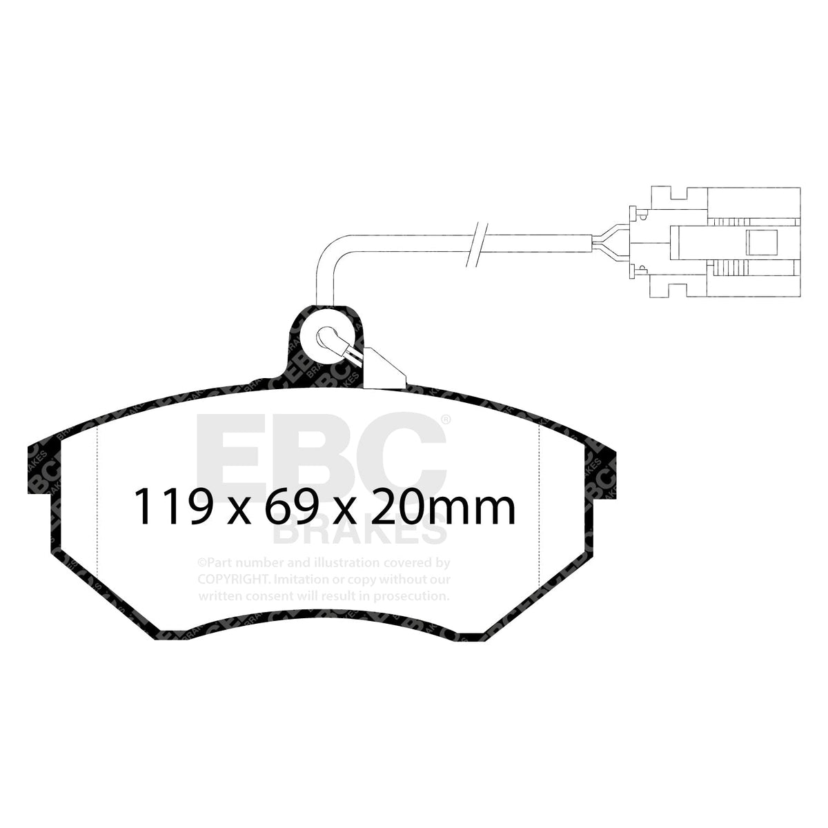 EBC Redstuff 3000 Series Brake Pads DP3981C