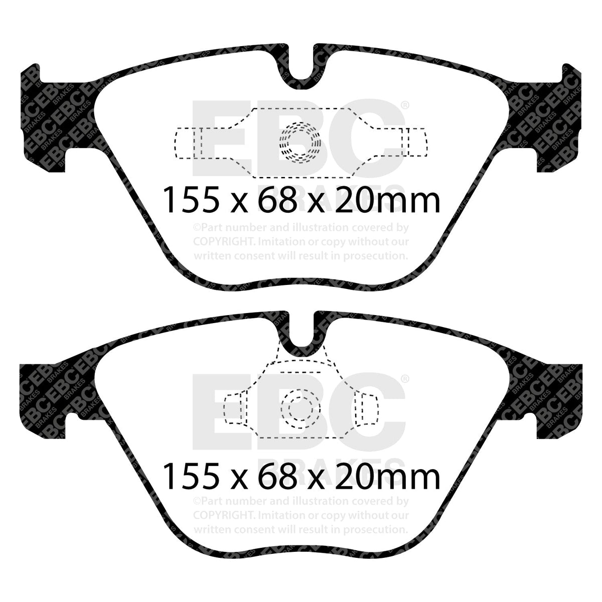 EBC Redstuff 3000 DP32006C Brake Pads - Fast Road & Track Day