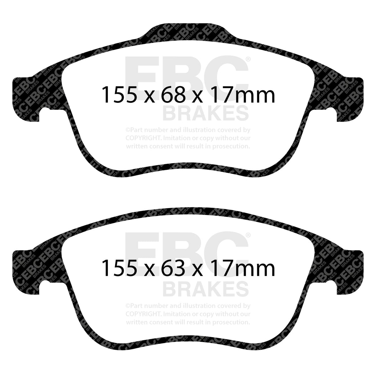 EBC PD10KF1224 Brake Pad and Disc Kit for Track Day & Fast Road Use