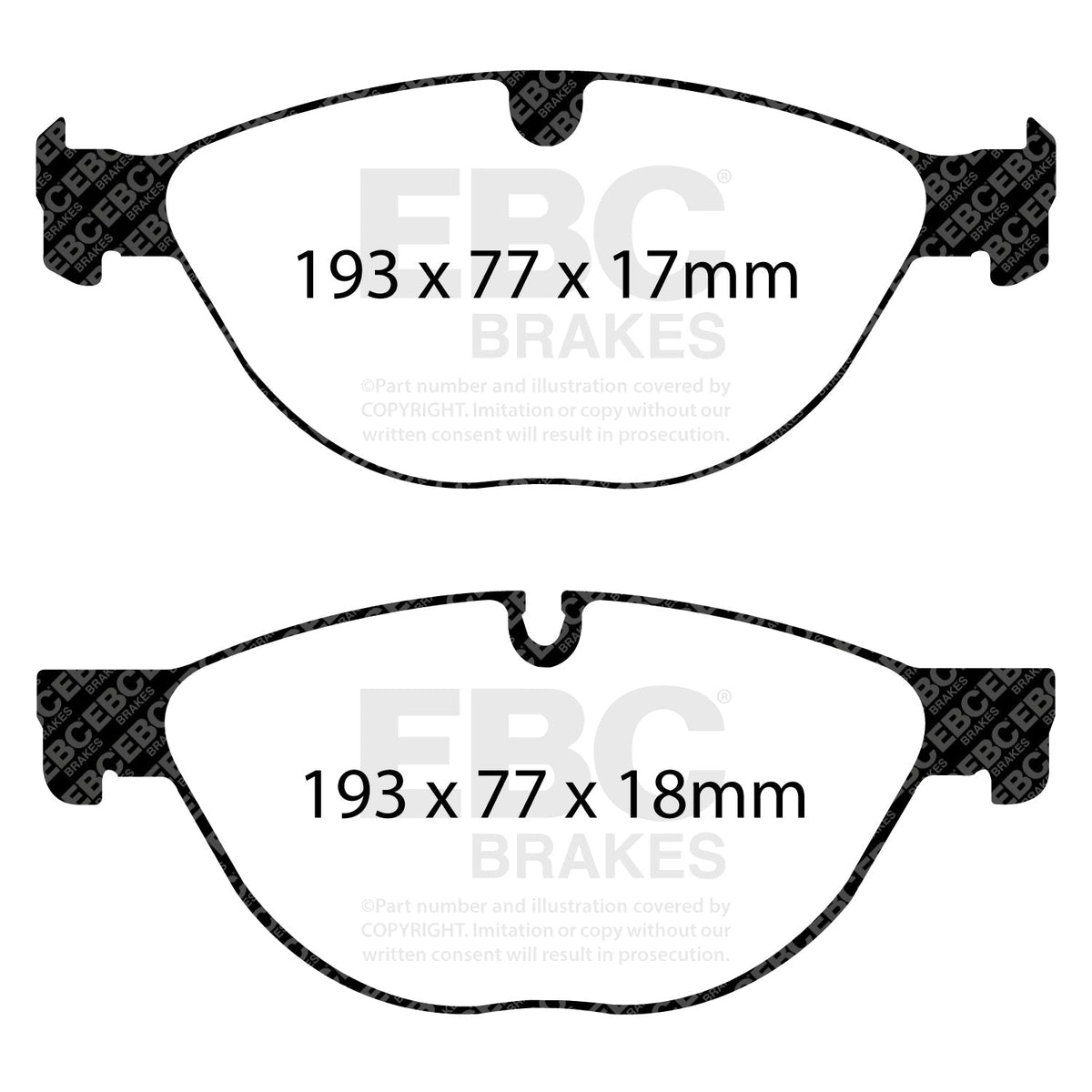 EBC Redstuff 3000 DP32076C Brake Pads - Fast Road & Track Day