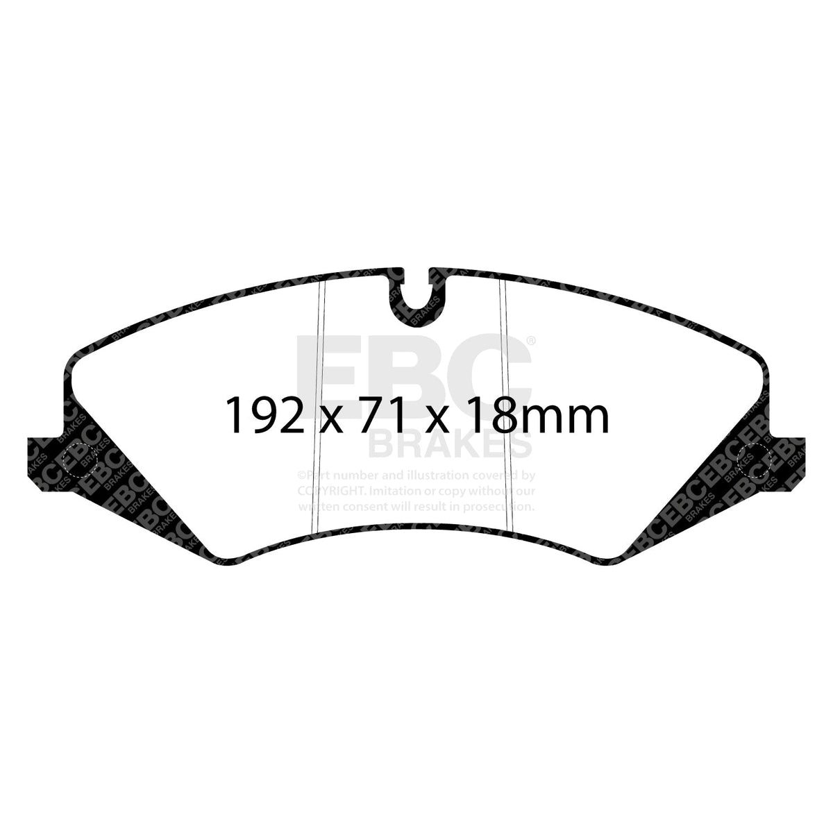 EBC Greenstuff 6000 DP62123 Brake Pads for 4x4s, Jeeps & Light Trucks