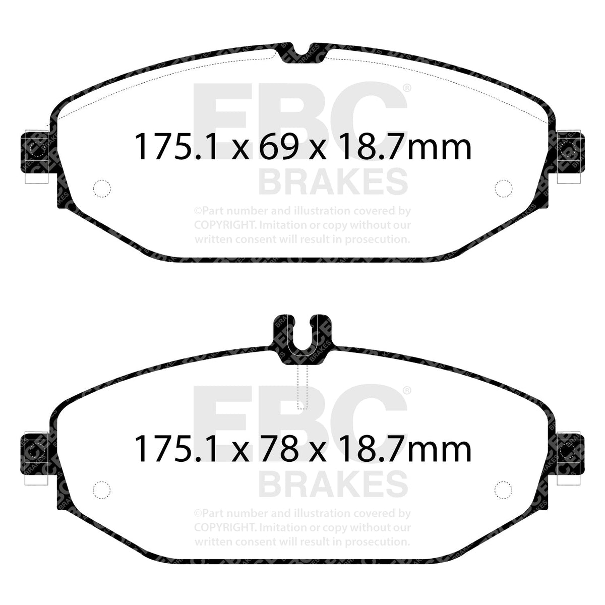EBC Redstuff 3000 Brake Pads DP32214C for VW Audi BMW