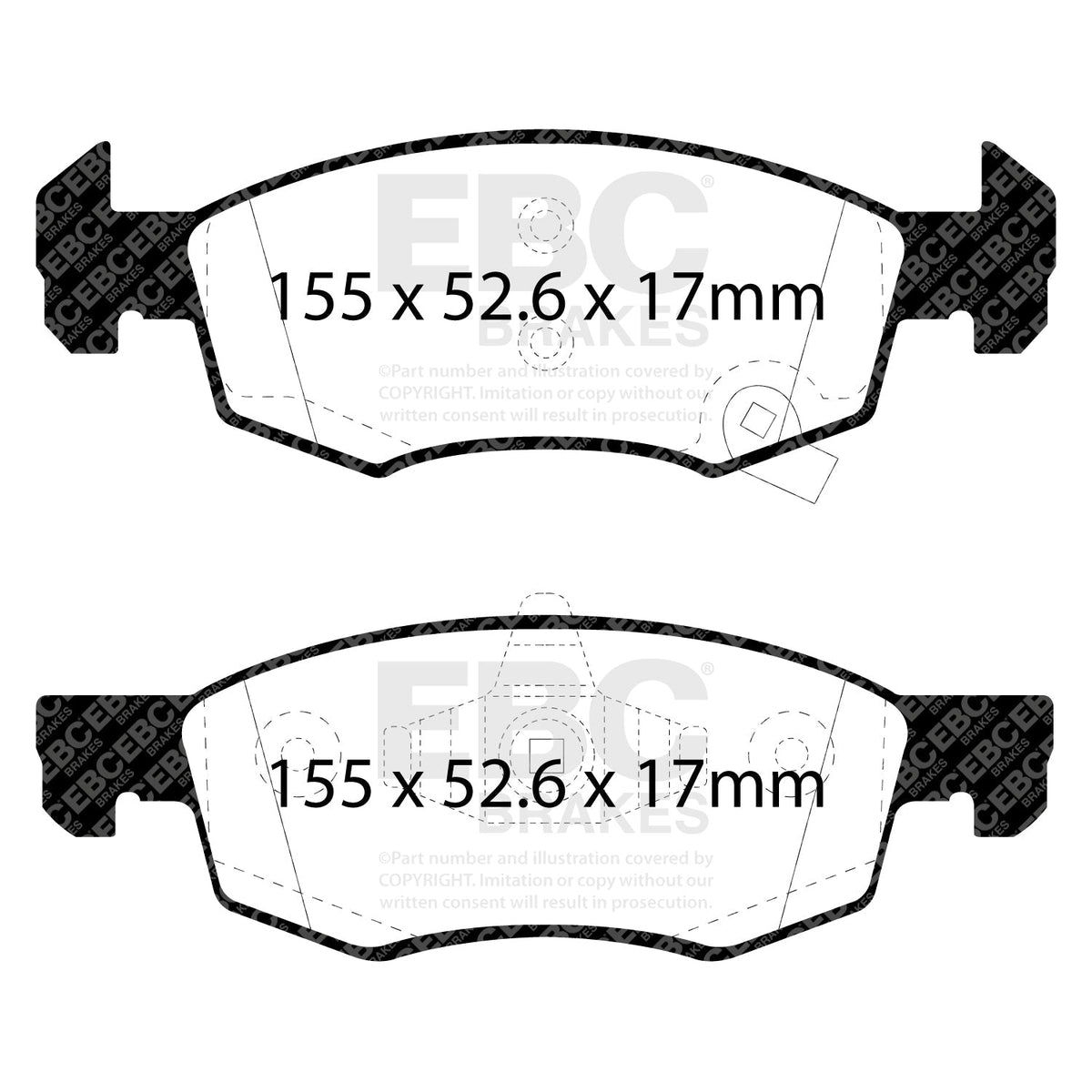 EBC PD03KF1504 Brake Pad and Disc Kit for Fast Road Use