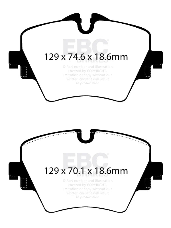BMW F40 F44 F45 F46 G20 G21 G30 G31 Z4 G29 MINI F54 F60 TRW Caliper EBC Greenstuff 2000 Front Pads DP22245