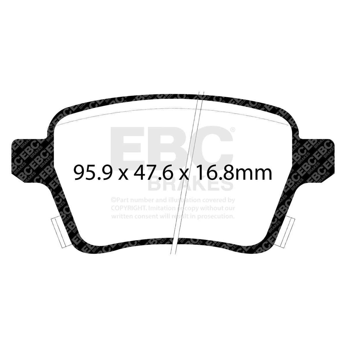 EBC Greenstuff PD01KR900 Brake Pad and Disc Kit