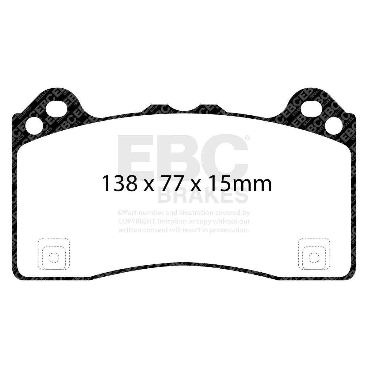 EBC RP-1 Track Brake Pads DP82274RP1 for Fast Road & Track Day Use