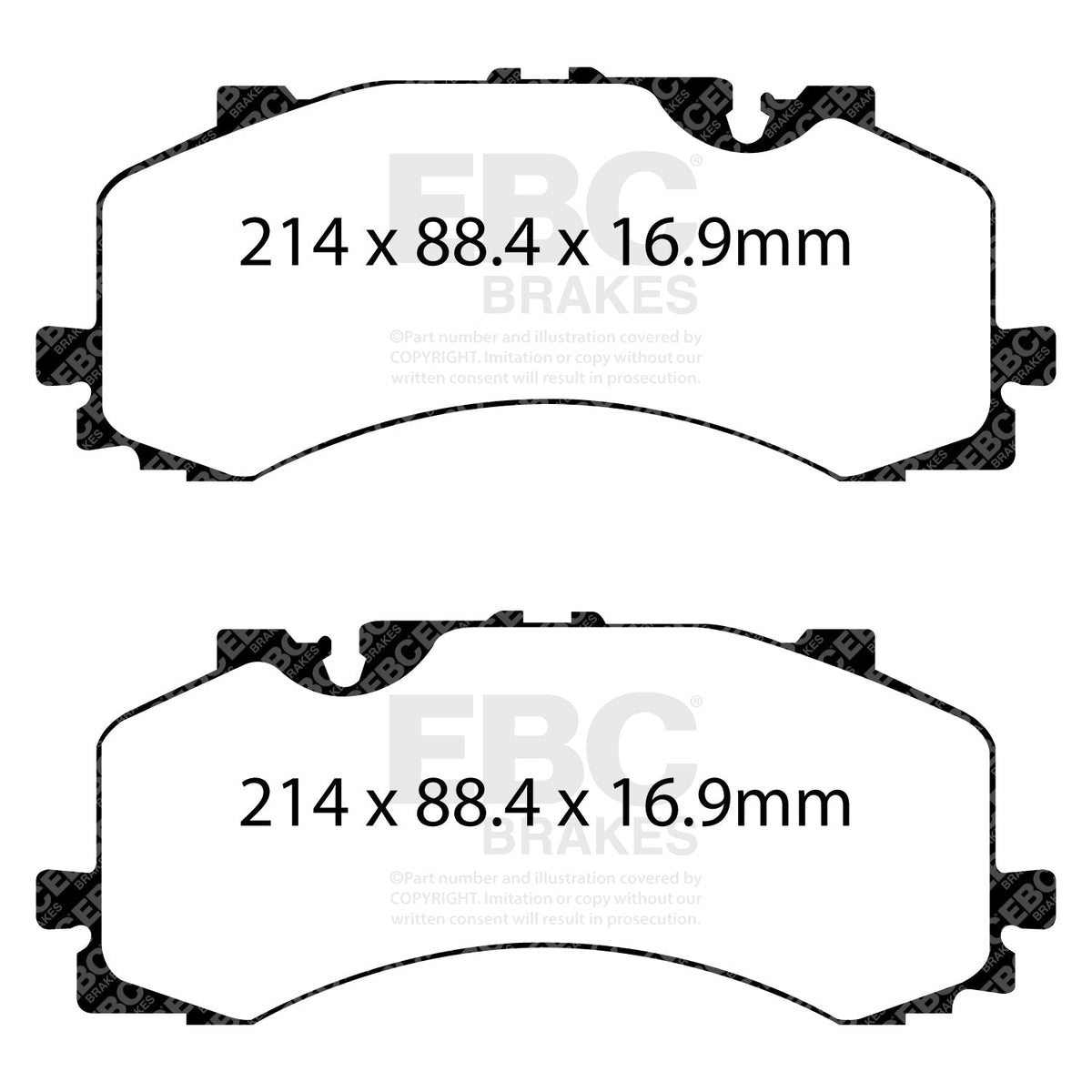 Ford Ranger, Toyota Hilux, Land Rover Discovery EBC Greenstuff 6000 DP62279 Brake Pads