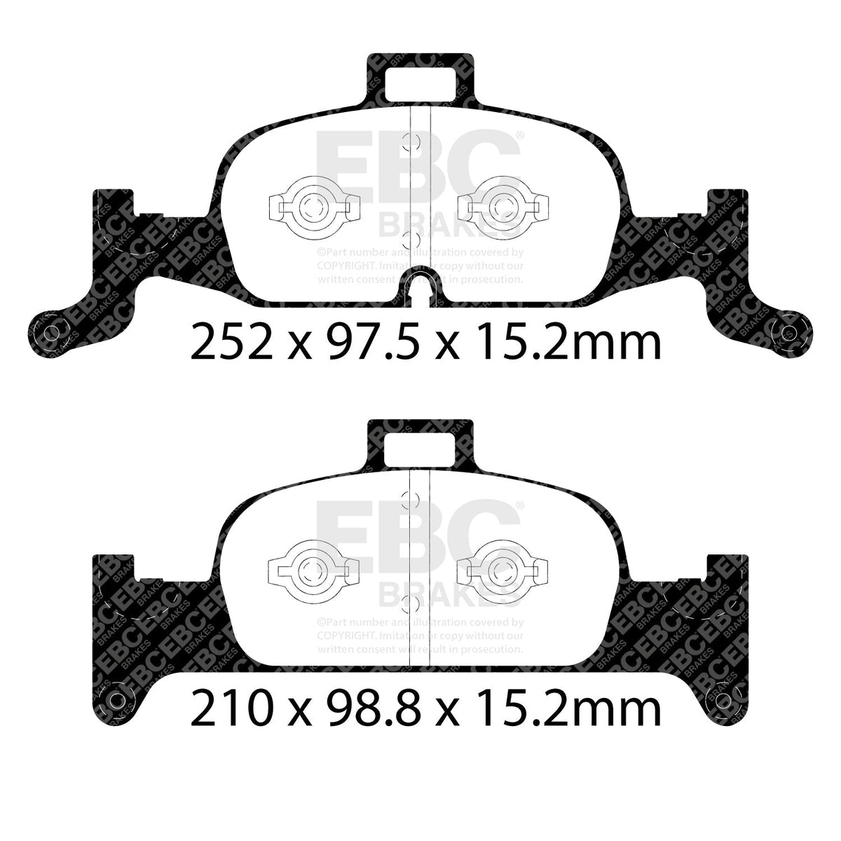 E46 330i (N52) Stage 1 Brake Kit - EBC Ultimax2 Pads & Premium Discs PD40K2618