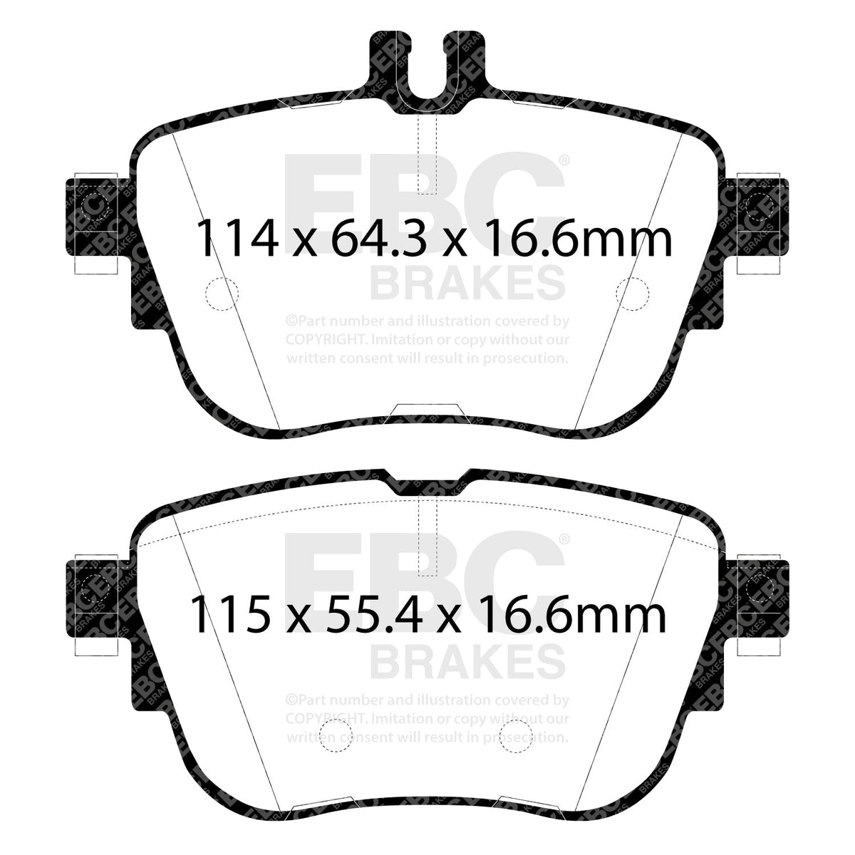 EBC PDKR1138 Brake Pad & Disc Kit for Porsche 997.2 (997.2)