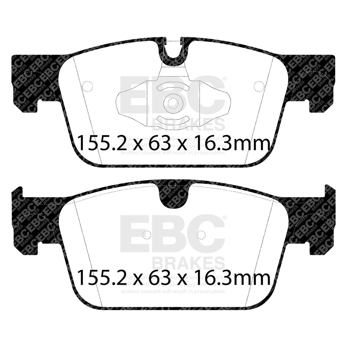 EBC Brakes Pad and Disc Kit PD01KF1743 for Fast Road or Track Day Use