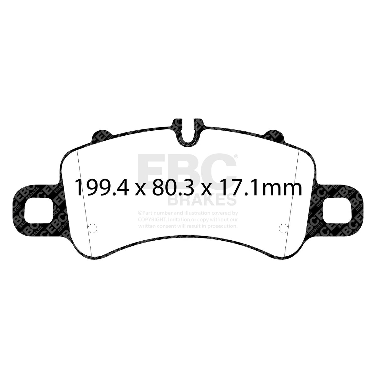 BMW M3 M4 F80 F82 EBC Racing RP-1 Track Brake Pads DP82307RP1